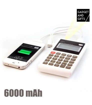 Calculatrice-Chargeur de Batterie USB 6000 mAh