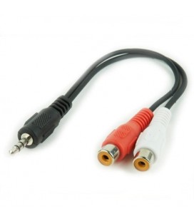Câble Audio Jack (3,5 mm) vers 2 RCA iggual IGG312841 0,2 m