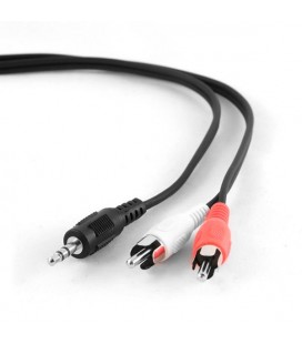 Câble Audio Jack (3,5 mm) vers 2 RCA iggual IGG312780 0,2 m