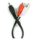 Câble Audio Jack (3,5 mm) vers 2 RCA iggual IGG312780 0,2 m