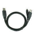 Câble Double USB vers Mini USB iggual IGG312063 0,9 m