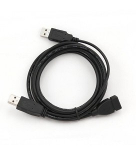 Câble Rallonge à Double USB iggual IGG312032 1,8 m