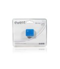 Mini Hub 4 Ports Ewent EW1126 USB 2.0 Bleu