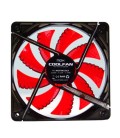 Ventillateur de cabine NOX NXCFAN120LR Cool Fan 12 cm LED Rouge