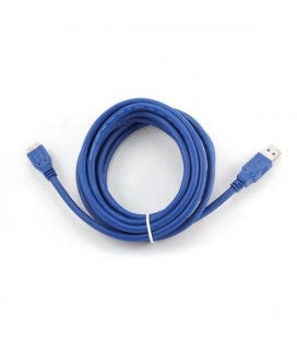 Câble USB 3.0 Micro USB BM (3 m) iggual IGG312179 Bleu
