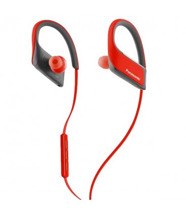 Écouteurs de Sport Bluetooth avec Microphone Panasonic RP-BTS30E Rouge