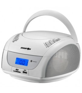 Radio-CD Bluetooth MP3 BRIGMTON W-411 USB SD Blanc