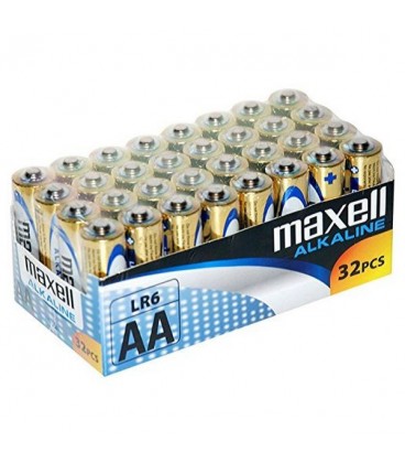 Piles Alcalines Maxell MXBLR06P32 LR06 AA 1.5V (32 pcs)