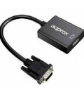 Adaptateur VGA vers HDMI avec Audio approx! APPC25 3,5 mm Micro USB 20 cm 720p/1080i/1080p