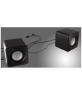Haut-parleurs pour jeu Tacens MAS0 2.0 USB 8W Noir Rouge