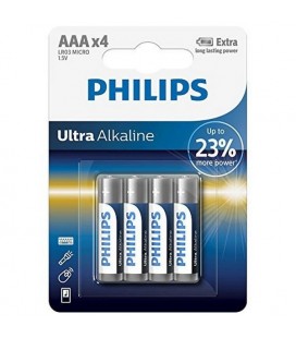 Piles Alcalines Philips LR03 AAA LR03 (4 pcs)