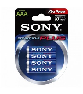 Pile Alcaline Sony AM4L-B4D AM4L-B4D 1,5 V AAA (4 pcs) Bleu Vert