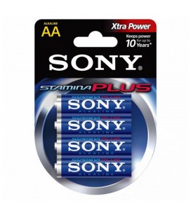 Pile Alcaline Sony 4+2 AA Stamina Plus AM3-B4X2D 1,5 V AA (4 pcs) Bleu