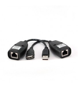 Câble Rallonge à Double USB iggual IGG309544 LAN 30 m Prise Mâle Prise Femelle