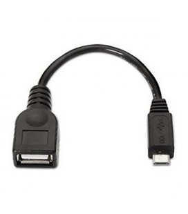 Câble USB 2.0 A vers Micro USB B NANOCABLE 10.01.3500 15 cm Noir