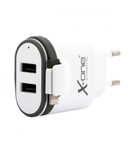 Chargeur mural Ref. 137799 2 x USB 2.1 Cable Lightning Blanc