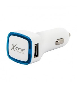 Chargeur de voiture Ref. 138406 2 x USB-A Blanc Bleu