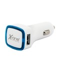 Chargeur de voiture Ref. 138406 2 x USB-A Blanc Bleu