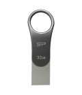 Clé USB Silicon Power C80 32 GB Noir titanium