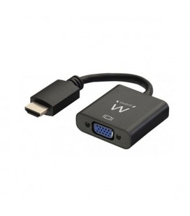 Adaptateur HDMI vers VGA avec Audio Ewent AISCCI0306 EW9864 0,23 m Noir
