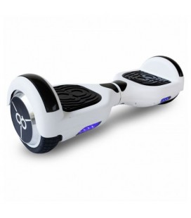 Trottinette Électrique Hoverboard Skate Flash K6+ 6,5"" Bluetooth 500W Blanc