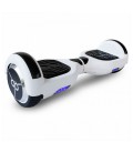 Trottinette Électrique Hoverboard Skate Flash K6+ 6,5"" Bluetooth 500W Blanc