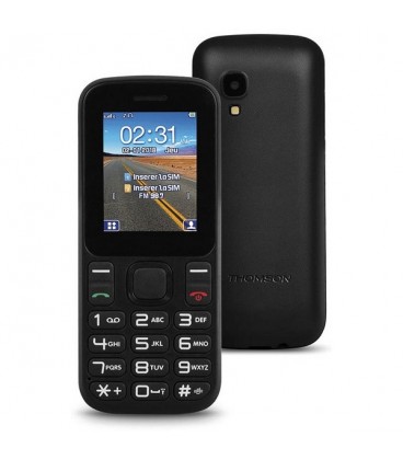 Téléphone portable pour personnes âgées Thomson TLINK T12 1,77"" Bluetooth VGA FM Noir