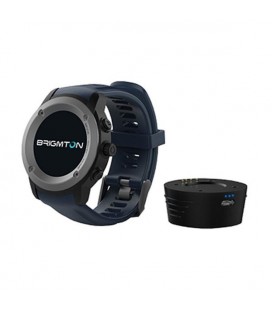 Montre intelligente BRIGMTON BWATCH-100GPS-A 1,3"" LCD Bluetooth Bleu
