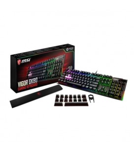 Clavier pour jeu MSI Vigor GK80 CR LED RGB Noir