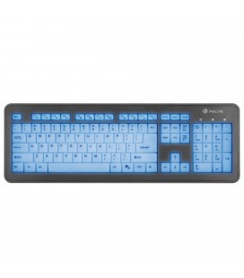Clavier NGS BLUELAGOON USB QWERTY LED Noir