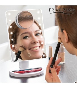 Miroir LED avec Grossissement pour se Maquiller Primizima