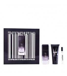 Set de Parfum Homme 212 Vip Black Carolina Herrera (3 pcs)