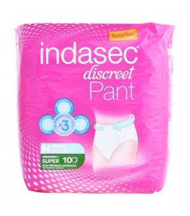 Couches pour Incontinence Pant Super Talla Mediana Indasec (10 uds)