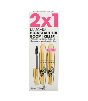 Mascara pour les cils effet volume Big & Beautiful Boom Killer Astor (2 uds)