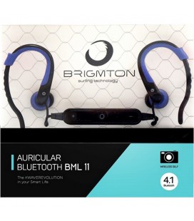 Écouteurs de Sport Bluetooth avec Microphone BRIGMTON BML-11-A Bleu