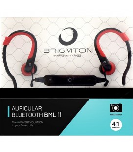 Casques Bluetooth avec Microphone BRIGMTON BML-11-R Rouge
