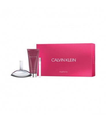 Set de Parfum Femme Euphoria Calvin Klein (3 pcs)