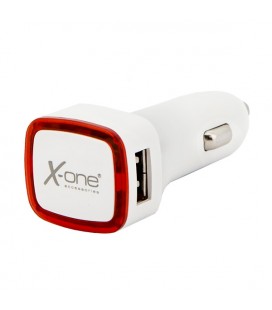 Chargeur de voiture Ref. 138390 2 x USB-A Blanc Rouge