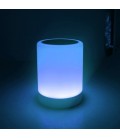 Haut-parleur Bluetooth avec Lampe LED CoolBox COO-BTALED-R1 3W Blanc