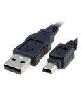 Câble USB 2.0 A vers Mini USB B NANOCABLE 10.01.0402 1,8 m Noir