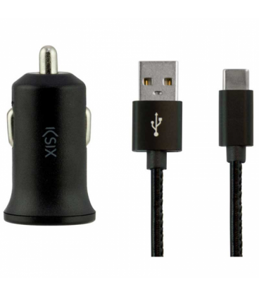 Chargeur de voiture KSIX BXCRC04 USB-C Noir