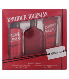 Set de Parfum Homme Enrique Iglesias Adrenaline Singers (3 pcs)